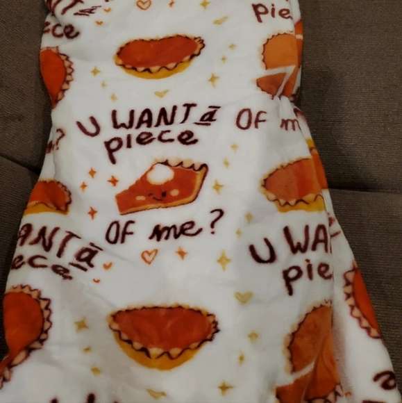 Fun and Rare Pumpkin Pie Blanket-NWT - Picture 2 of 5